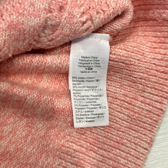 J.Crew Crewcuts Girls Heart Cable Knit Sweater Pink size L (10-11) - Picture 5 of 6